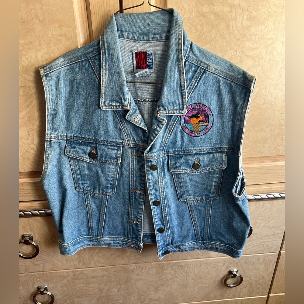 Vintage denim vest